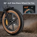 Miniatyrbild 11 av 11: HillMiles MileZoom1 Elcykel för vuxna 750W motor Elcykel 52V15.6AH batteri Elcykel 20 tums feta däck El-mountainbike