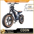 Miniatyrbild 1 av 11: HillMiles MileZoom1 Elcykel för vuxna 750W Elcykel 52V15.6AH Elcykel för män 20” Däck Laddningstid 8 timmar