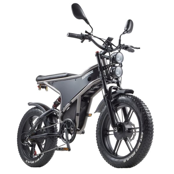 RANDRIDE DM711 Elcykel Dubbelmotor 500W*2 48V20Ah Batteri 20 Tum 4.0 Breda Däck Vuxen Elcykel