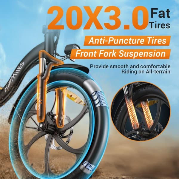 HillMiles Mile Port1 Elcykel för vuxna 250W Elcykel 36V13AH 20” däck hopfällbar Elcykel Nettovikt 28,5 kg