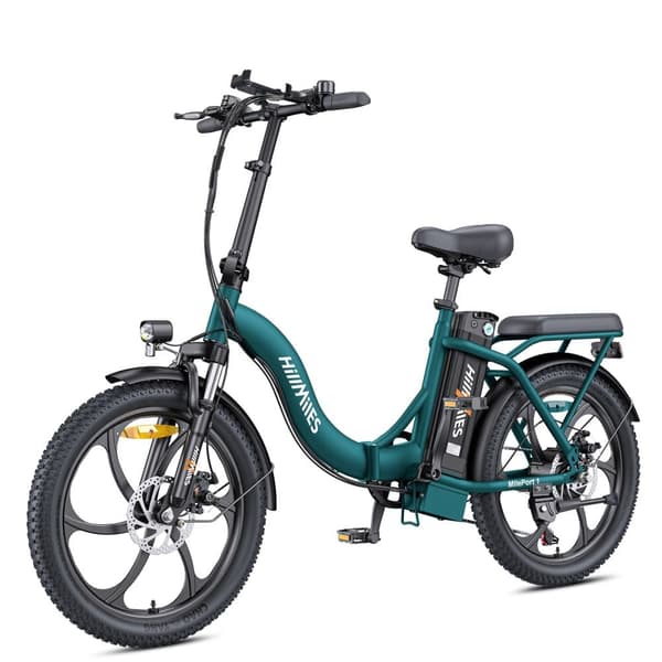 HillMiles MilePort 1 sähköpyörä aikuisille 250W, 36V, 13AH, 20” renkaat, taittuva sähköpyörä, SHIMANO, 7-vaihteinen