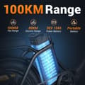 Pikkukuva 6 / 9: HillMiles MilePort 1 sähköpyörä aikuisille 250W, 36V, 13AH, 20” renkaat, taittuva sähköpyörä, SHIMANO, 7-vaihteinen