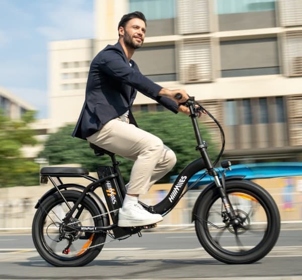 HillMiles MilePort 1 sähköpyörä aikuisille 250W, 36V, 13AH, 20” renkaat, taittuva sähköpyörä, SHIMANO, 7-vaihteinen