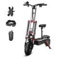 Miniatyrbild 2 av 11: TIFGALOP K8 Elscooter 6000W Dubbelmotor 60V 40Ah Batteri Vuxen Elscooter 12 Tums Terrängdäck Sadel Hopfällbar Elscooter