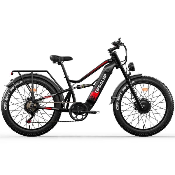 TIFGALOP ES7PRO kaupunkisähköpyörä 750*2W 52V21AH sähköpyörä huippunopeus 32 mph 26 tuuman paksurenkainen maastosähköpyörä