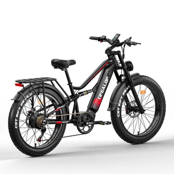 TIFGALOP ES7 sähköinen kaupunkipyörä 750W 52V19AH huippunopeus 32 mph 26 tuuman paksurenkainen maastosähköpyörä