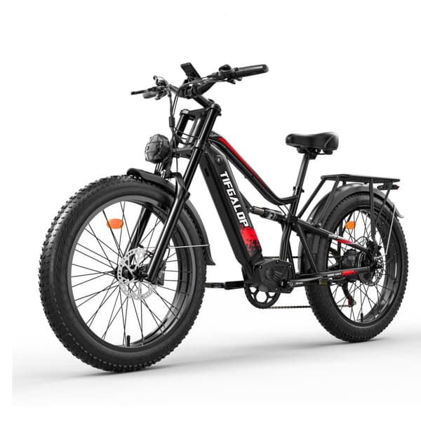 TIFGALOP ES7 kaupunkisähköpyörä 750W 52V19AH sähköpyörä 26” renkaalla maastoon sähköpyörä huippunopeus 32 mph