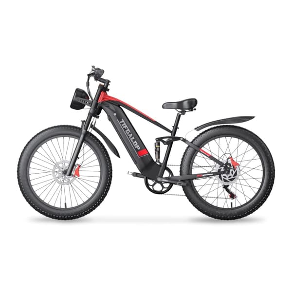 TIFGALOP ES28 kaupunkisähköpyörä 1000W 48V18AH sähköpyörä huippunopeus 32 mph 26 tuuman paksurenkainen maastosähköpyörä