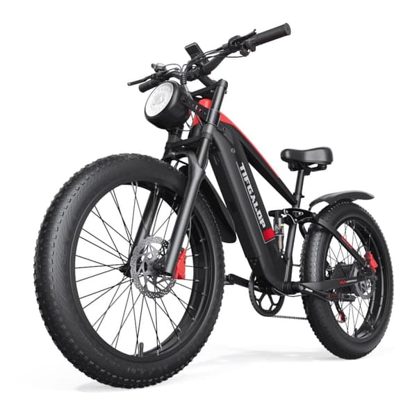 TIFGALOP ES28 kaupunkisähköpyörä 1000W 48V18AH sähköpyörä huippunopeus 32 mph 26 tuuman paksurenkainen maastosähköpyörä