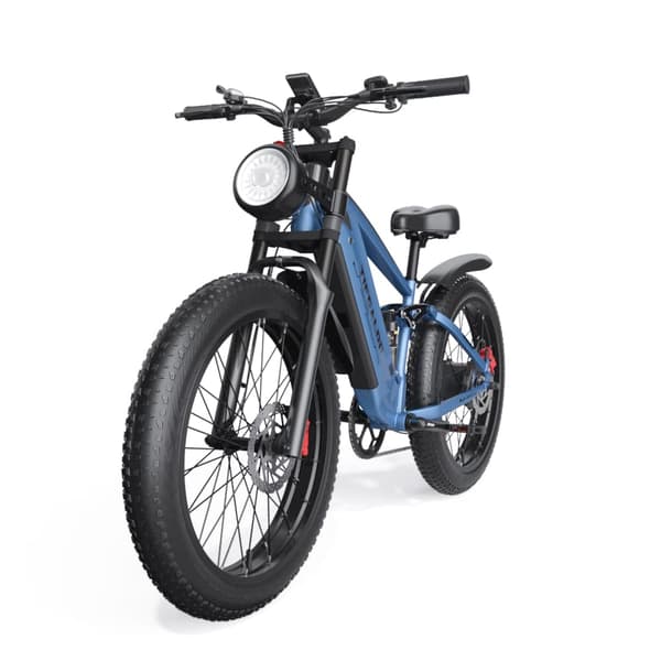 TIFGALOP ES28 sähköinen kaupunkipyörä 1000W 48V18AH sähköpyörä 26” paksurenkainen sähköpyörä, maksimikantavuus 250KG