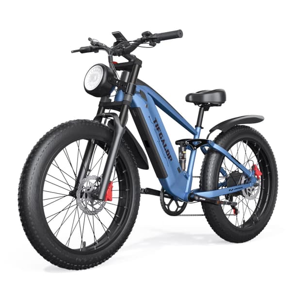 TIFGALOP ES28 sähköinen kaupunkipyörä 1000W 48V18AH sähköpyörä 26” paksurenkainen sähköpyörä, maksimikantavuus 250KG