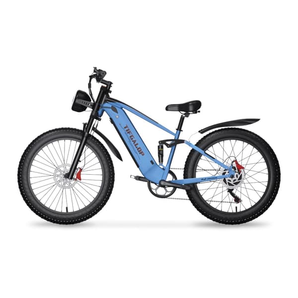 TIFGALOP ES28 sähköinen kaupunkipyörä 1000W 48V18AH sähköpyörä 26” paksurenkainen sähköpyörä, maksimikantavuus 250KG