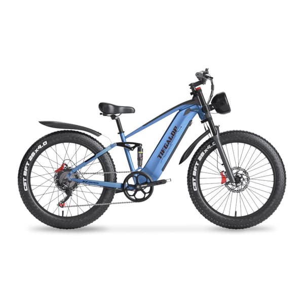 TIFGALOP ES28 sähköinen kaupunkipyörä 1000W 48V18AH sähköpyörä 26” paksurenkainen sähköpyörä, maksimikantavuus 250KG