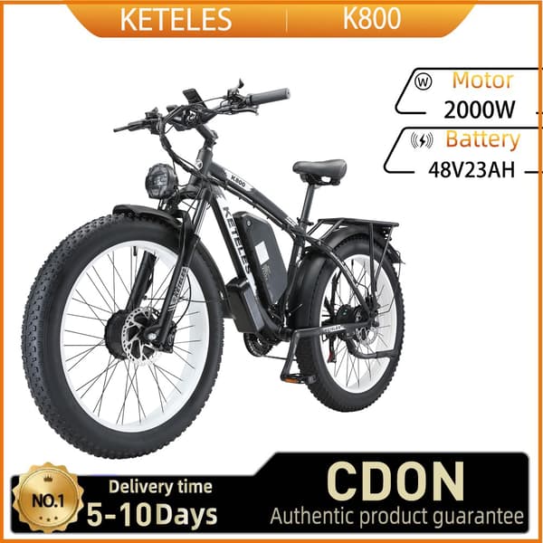 KETELES K800 sähköpyörä 2000 W moottori 48 V 23 Ah akku sähköpyörä aikuisille 26 tuuman rengas maastopyörä hydraulinen jarru 52T hammaslevy