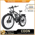 Pikkukuva 1 / 7: KETELES K800 sähköpyörä 2000 W moottori 48 V 23 Ah akku sähköpyörä aikuisille 26 tuuman rengas maastopyörä hydraulinen jarru 52T hammaslevy