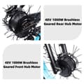 Pikkukuva 6 / 11: KETELES K800P Ebike 2000W kaksoismoottori 48V 23AH hydraulisella jarrulla varustettu sähköpyörä, täysjousitus, 26*4.0 paksurenkainen sähköpyörä