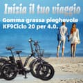 Pikkukuva 4 / 11: KETELES KF9 Ebike 1000W moottori 48V35AH litium-akku kaupunki sähköpyörä taitto 20*4.0 tuuman rasvarengas maasto sähköpyörä