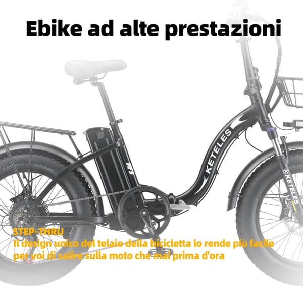 KETELES KF9 Ebike 1000W moottori 48V35AH litium-akku kaupunki sähköpyörä taitto 20*4.0 tuuman rasvarengas maasto sähköpyörä