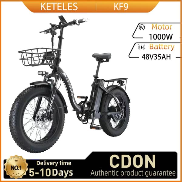 KETELES KF9 Ebike 1000W moottori 48V35AH litium-akku kaupunki sähköpyörä taitto 20*4.0 tuuman rasvarengas maasto sähköpyörä