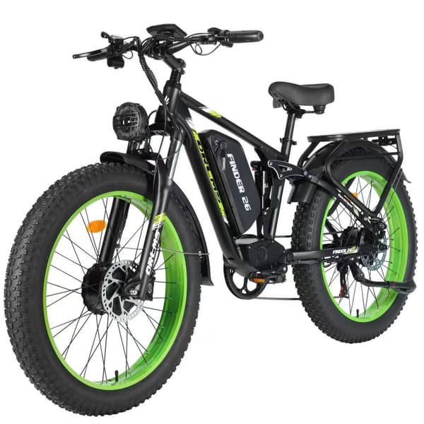ORLMS FINDER26 sähköpyörä aikuisille 1000 W * 2 W moottorilla, sähköpyörä 52 V, 25 Ah akku, 26 tuuman rengas, maastoon sopiva sähköpyörä