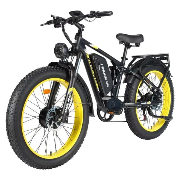 ORLMS FINDER26 Elcykel för vuxna 1000W * 2W Motor 52V 25AH Batteri 26” Däck Elcykel Topphastighet 62 km/h