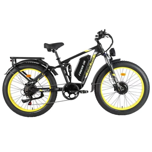 ORLMS FINDER26 Elcykel för vuxna 1000W * 2W Motor 52V 25AH Batteri 26” Däck Elcykel Topphastighet 62 km/h