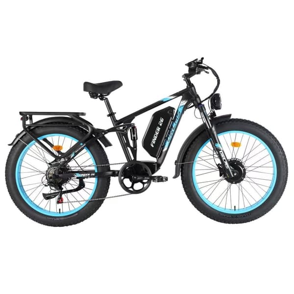ORLMS FINDER26 Elcykel för vuxna 1000W*2W Motor 52V 25AH Batteri 26” Däck Elcykel Laddningstid 8-9 timmar