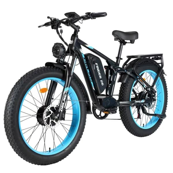 ORLMS FINDER26 Elcykel för vuxna 1000W*2W Motor 52V 25AH Batteri 26” Däck Elcykel Laddningstid 8-9 timmar