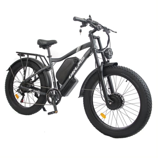 ORLMS MX500 Elcykel för vuxna 1000W*2W Motor 52V25Ah Elcykel för stad 26” Däck Elcykel för stad Maxhastighet 62 km/h