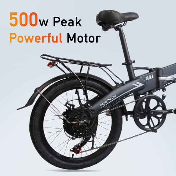 ORLMS S9 sähköpyörä aikuisille 500 W moottori 48 V 13 Ah akku kaupunkityömatkapyörä 20 tuuman rengas kaupunki sähköpyörä