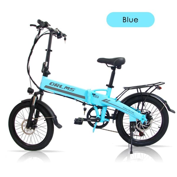 ORLMS S9 Elcykel för vuxna 500W motor 48V13Ah batteri Elcykel för stadspendling 20-tums däck hopfällbar elcykel