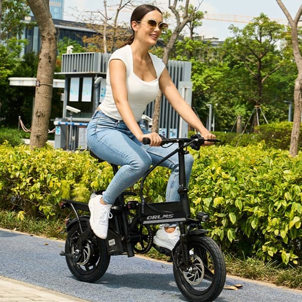ORLMS S9 Elcykel för Vuxna 500W Motor 48V13Ah Elcykel 20-tums Däck Hopfällbar Elcykel 7-växlad