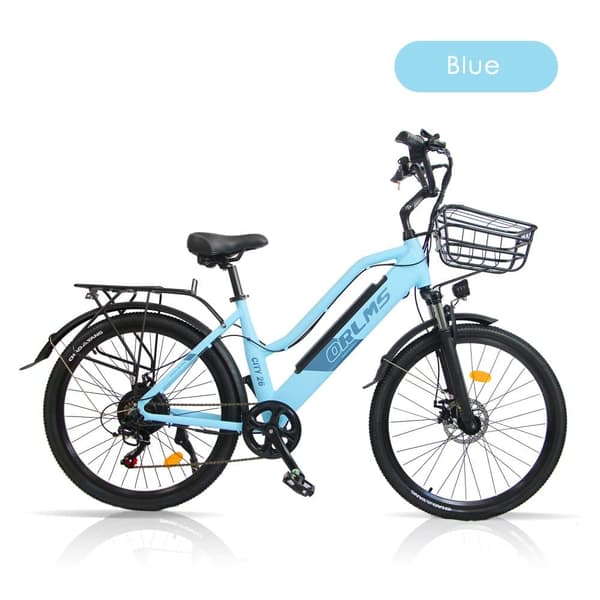 ORLMS City Lady -sähköpyörä aikuisille, 500 W:n moottori, 48 V ja 15 Ah akku, kaupunkityömatkapyörä, 26 tuuman rengas, kaupunkisähköpyörä