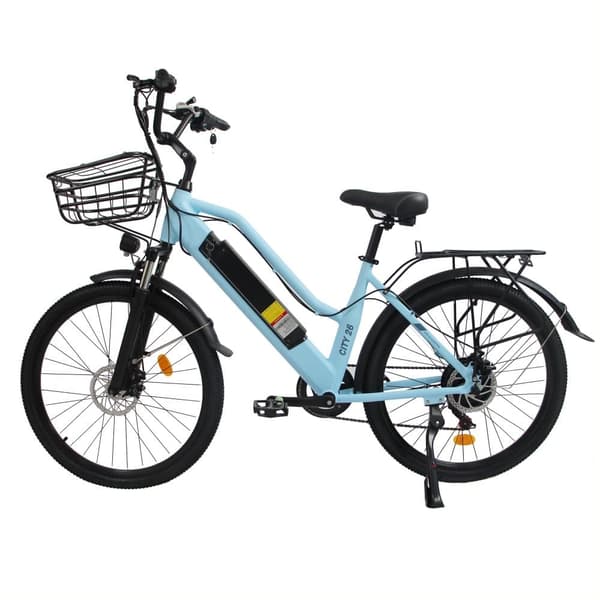 ORLMS City Lady -sähköpyörä aikuisille, 500 W:n moottori, 48 V ja 15 Ah akku, kaupunkityömatkapyörä, 26 tuuman rengas, kaupunkisähköpyörä