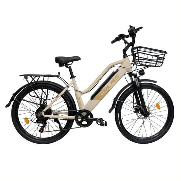 ORLMS City Lady Elcykel för vuxna 500W motor 48V15Ah batteri Elcykel 26” däck City Elcykel LCD-skärm