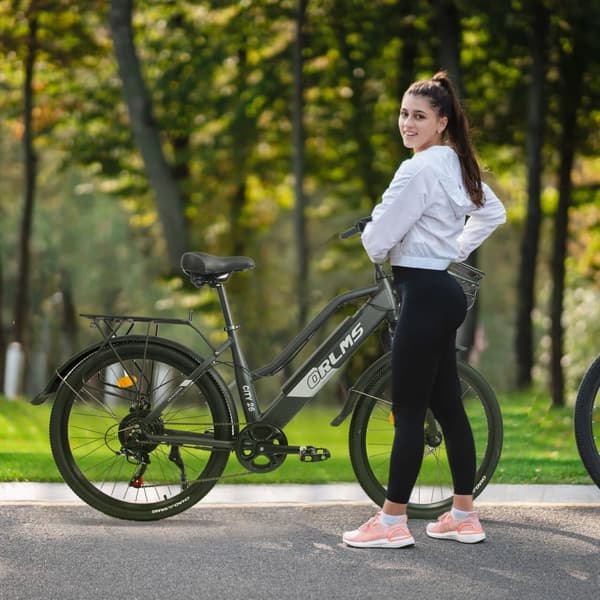 ORLMS City Lady Elcykel för vuxna 500W motor 48V15Ah batteri Elcykel 26” däck City Elcykel LCD-skärm