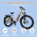 Pikkukuva 5 / 9: ORLMS MN-6 sähköpyörä 1000W * 2W moottori 52V 23AH sähköpyörä 26” rengas aikuisille sähköpyörä maks. nopeus 62km/h