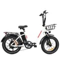 Pikkukuva 2 / 11: BAOLUJIE DZ2030 sähköpyörä 48V 13AH akku 500W kaksoismoottori 20 tuuman renkaat 90-100KM Max Mileage 120KG Max kuormitus sähköpyörä