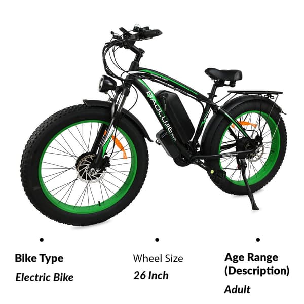 BAOLUJIE DP-2602-1 sähköpyörä 2000 W kaksoismoottorilla 26” sähköpyörä aikuisille 48 V 20 Ah sähköpyörä SHIMANO 21 -vaihteinen