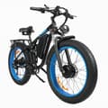 Miniatyrbild 5 av 11: Baolujie DP-2603 Elcykel för vuxna med dubbla motorer, urban elcykel, 26" med feta däck, elcykel, 3000W 48V 25AH elcykel