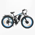 Miniatyrbild 2 av 11: Baolujie DP-2603 Elcykel för vuxna med dubbla motorer, urban elcykel, 26" med feta däck, elcykel, 3000W 48V 25AH elcykel