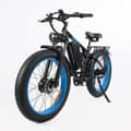 Miniatyrbild 1 av 11: Baolujie DP-2603 Elcykel för vuxna med dubbla motorer, urban elcykel, 26" med feta däck, elcykel, 3000W 48V 25AH elcykel