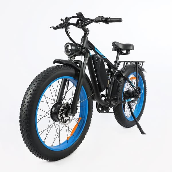 Baolujie DP-2603 kaksoismoottorinen sähköpyörä aikuisille, 26 tuuman renkaat, 3000 W, 48 V, 25 Ah, sähköpyörä SHIMANO, 21-vaihteinen