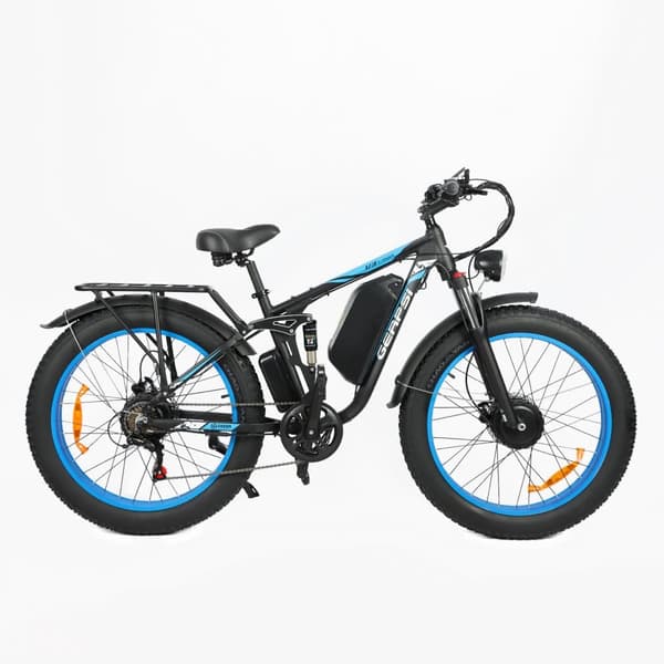 Baolujie DP-2603 kaksoismoottorinen sähköpyörä aikuisille, 26 tuuman renkaat, 3000 W, 48 V, 25 Ah, sähköpyörä SHIMANO, 21-vaihteinen