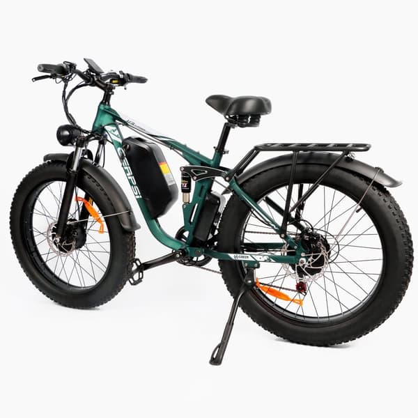 Baolujie DP-2603 Elcykel för vuxna med dubbla motorer, stadspendling, elcykel 26" med feta däck, elcykel 3000W 48V 25AH
