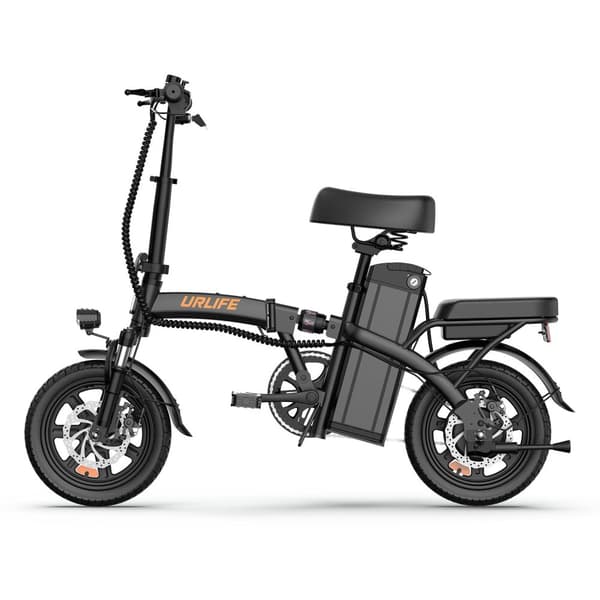 URLIFE F1L sähköpyörä aikuisille 250 W taittuva sähköpyörä 48 V 7,5 Ah 14 tuuman renkaat sähköpyörä etu- ja takalevyjarrut
