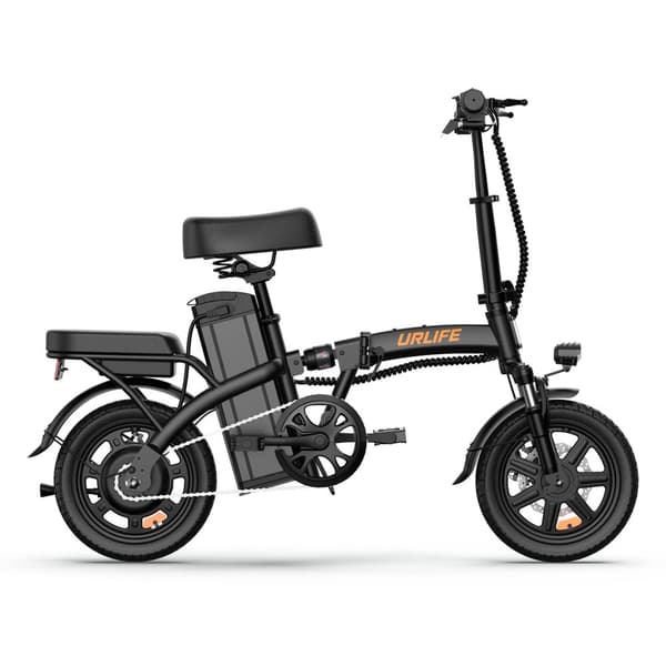 URLIFE F1L sähköpyörä aikuisille 250 W taittuva sähköpyörä 48 V 7,5 Ah 14 tuuman renkaat sähköpyörä etu- ja takalevyjarrut