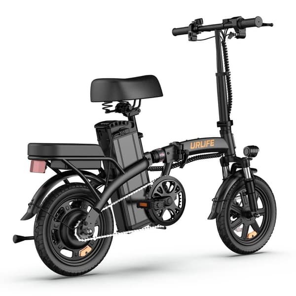 URLIFE F1L Elcykel för vuxna 250W Elcykel 48V 7.5AH 14” Däck Elcykel Pedalassistans