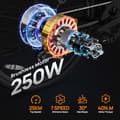 Miniatyrbild 8 av 11: URLIFE E26 Elcykel För Vuxna 250W Elcykel 48V 13AH 26” Däck Pendlarelcykel Ren elektrisk räckvidd 30-45 ± 3km