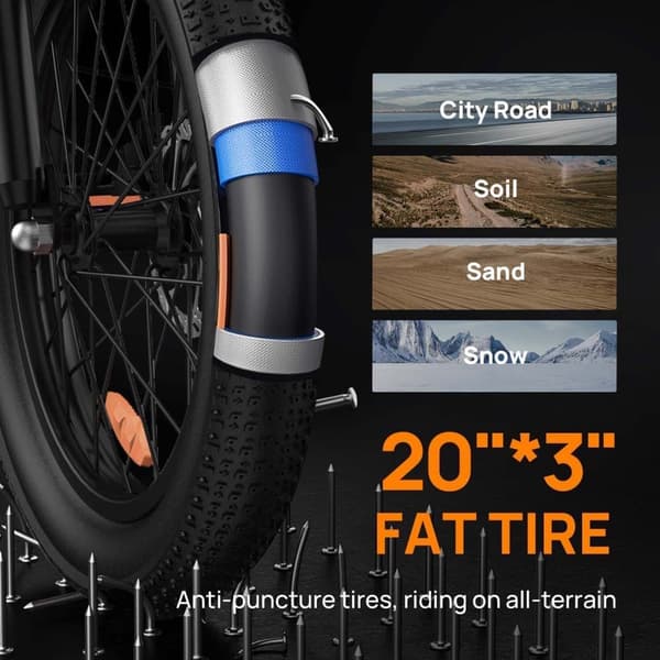 URLIFE E20 Elcykel För Vuxna 250W Motor Elcykel 48V 13AH 20-tums Däck Stadspendlare Elcykel